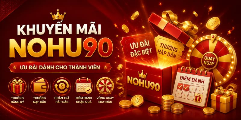 Khuyến mãi Nohu90 dành cho người chơi Nổ hũ và Nohu jackpot
